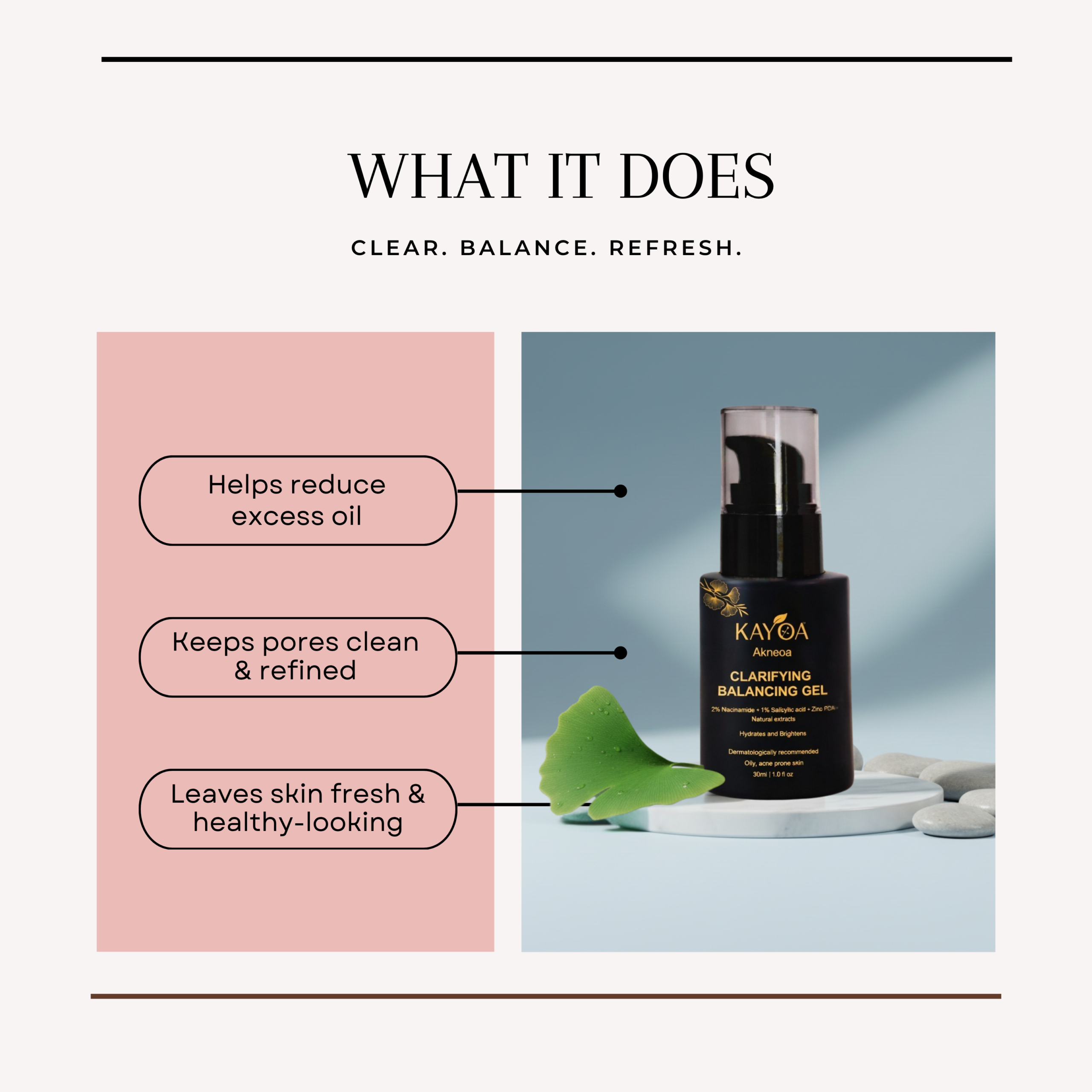 KAYOA Akneoa Facial Clarifying & Balancing Gel - Image 6