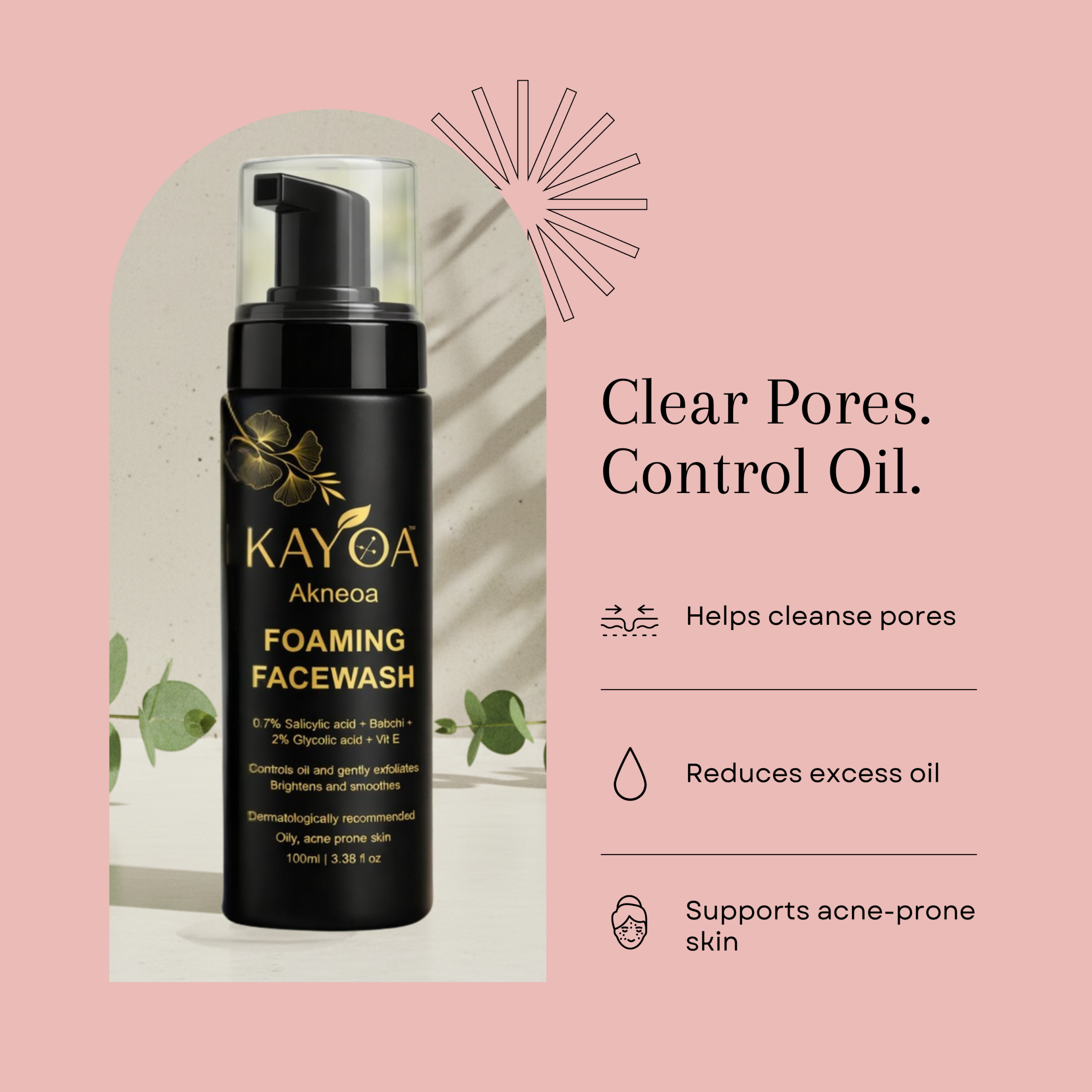 KAYOA Akneoa Aqua Foam Face Wash - Image 3