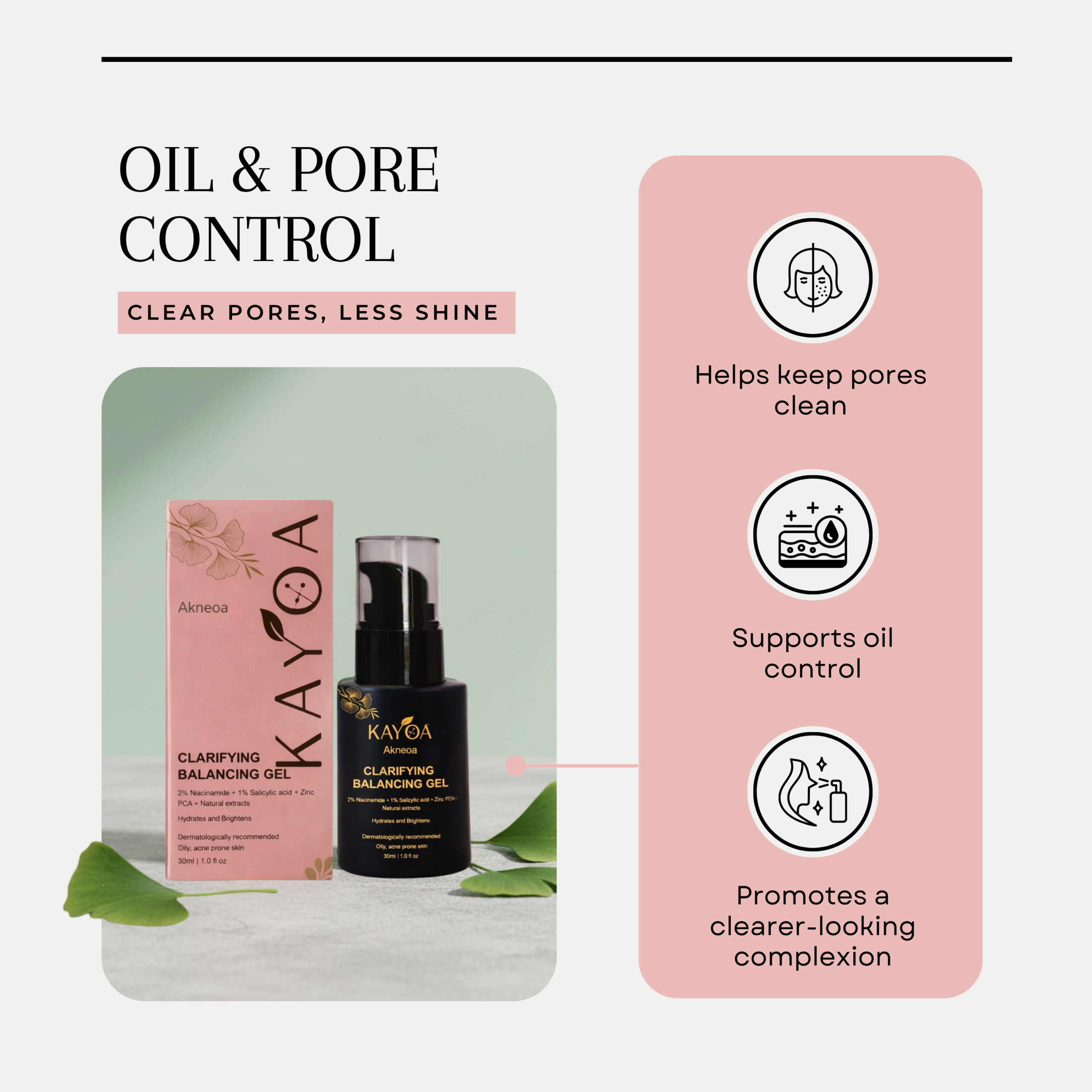 KAYOA Akneoa Facial Clarifying & Balancing Gel - Image 5