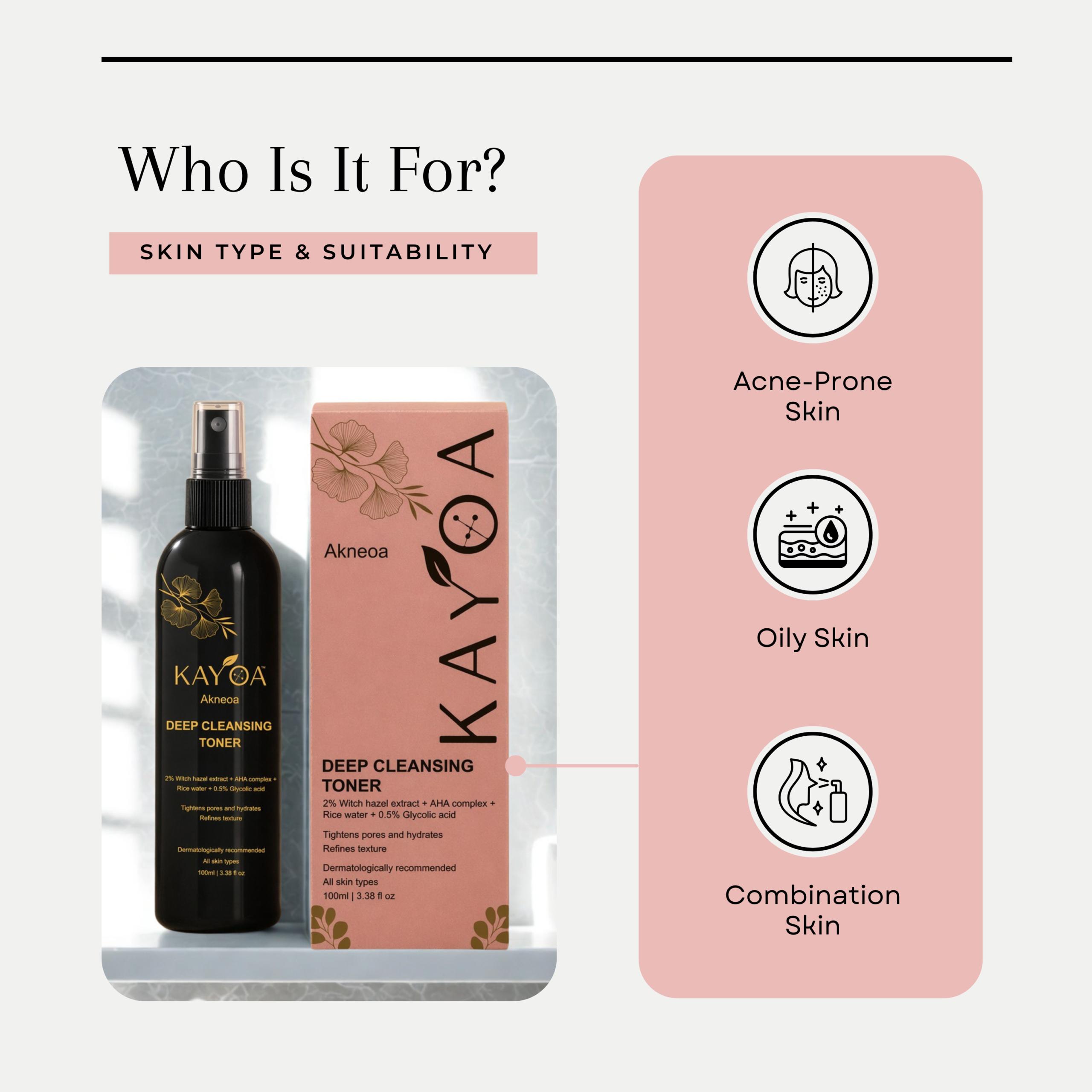 KAYOA Akneoa Deep Cleansing Toner - Image 5
