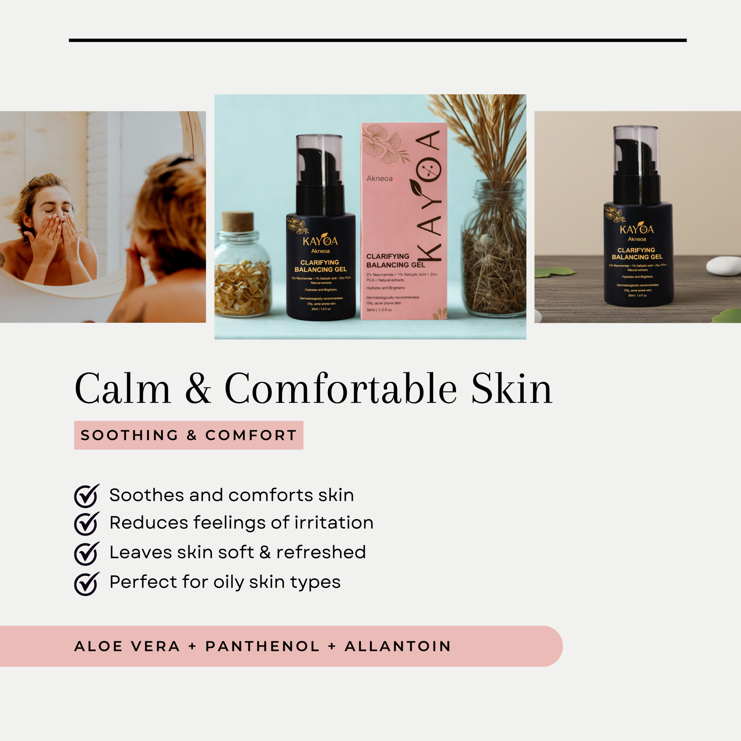 KAYOA Akneoa Facial Clarifying & Balancing Gel - Image 3