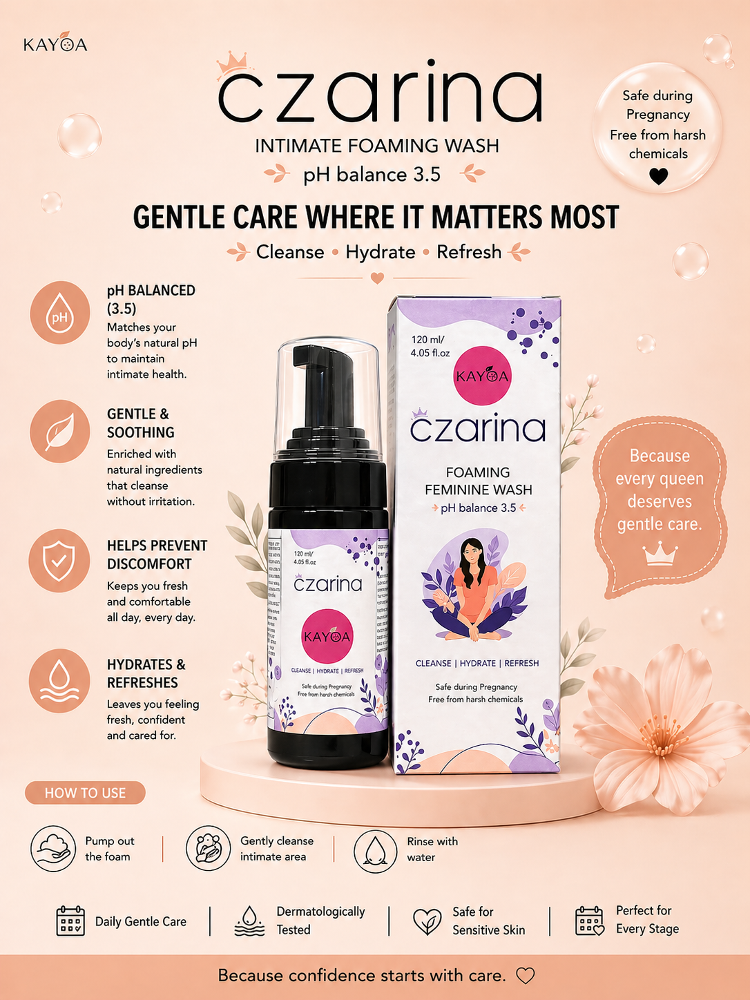 KAYOA Foaming Feminine Wash - Image 4